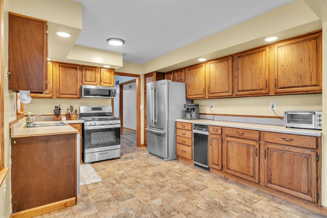 kitchen featuring sink and stainless steel appliances