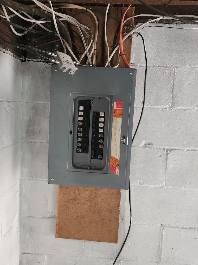 utility room featuring electric panel