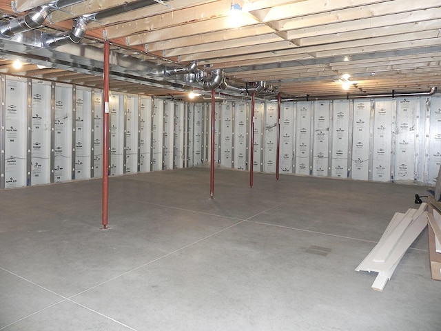 view of basement