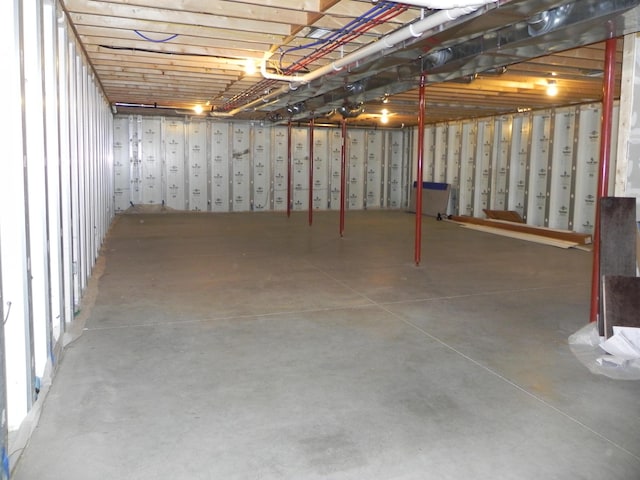 view of basement