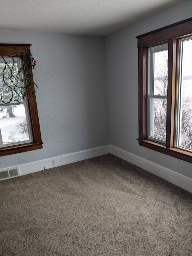 view of carpeted empty room