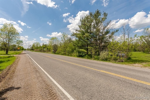 view of road