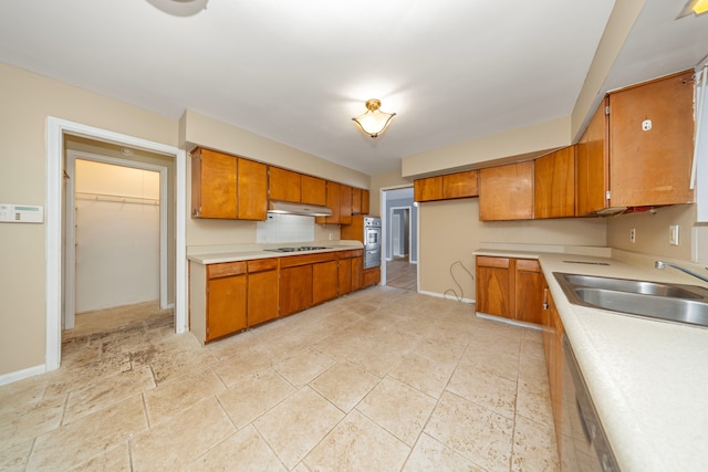 kitchen featuring sink and stovetop