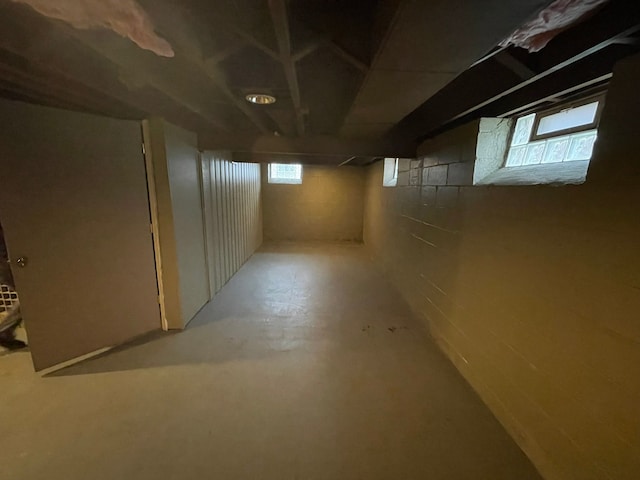 view of basement