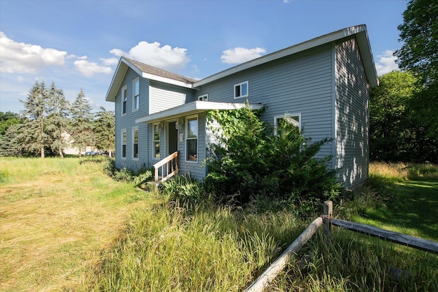 view of rear view of property