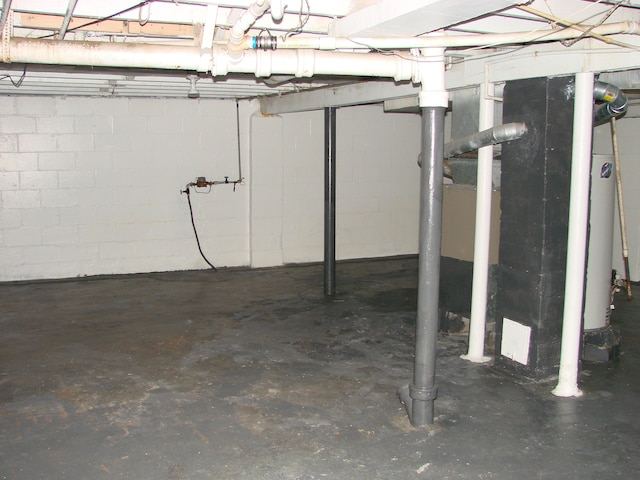 view of basement