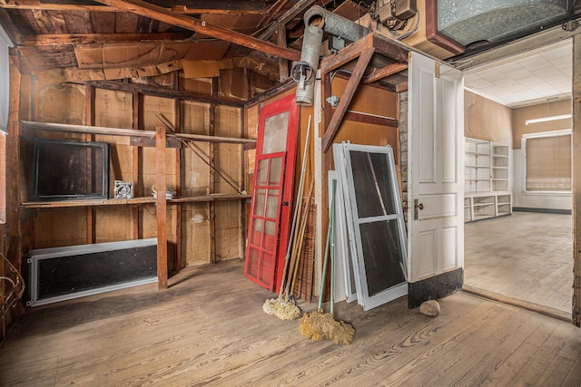 928 Phoenix St, South Haven, MI 49090 - basement featuring hardwood / wood-style flooring