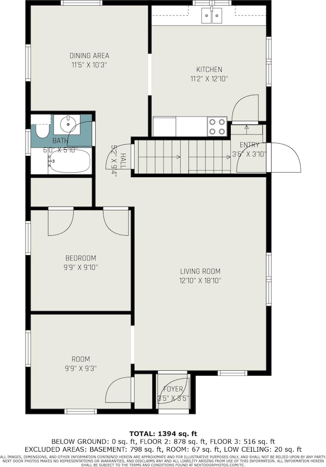 928 Phoenix St, South Haven, MI 49090 - floor plan / room layout