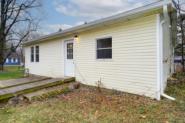 view of rear view of property