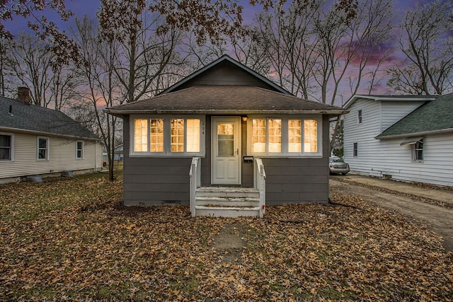 view of bungalow-style house