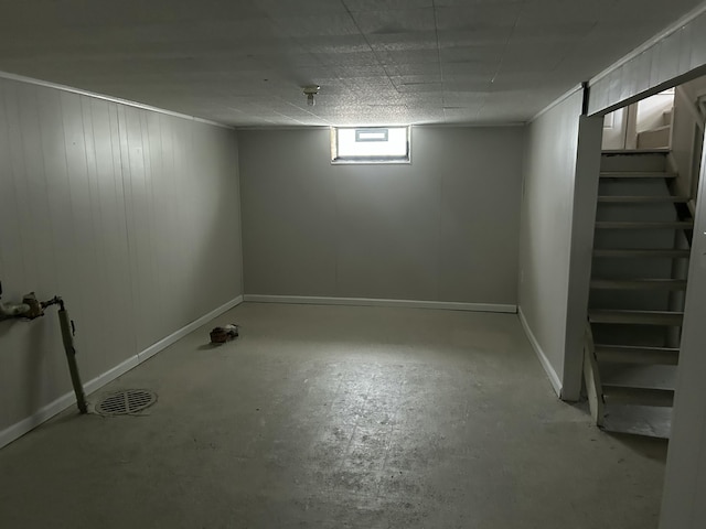 view of basement