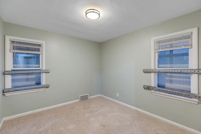 view of carpeted empty room