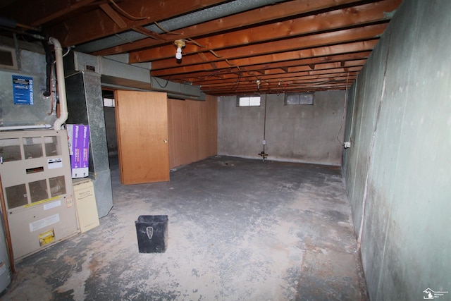 view of basement