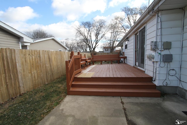 view of wooden terrace