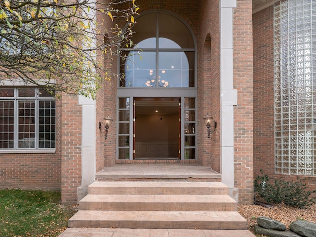 view of exterior entry