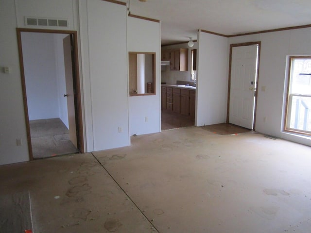 view of unfurnished living room