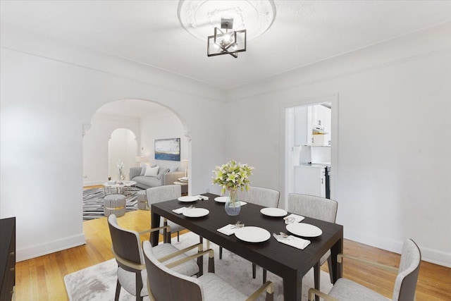 dining room featuring hardwood / wood-style flooring