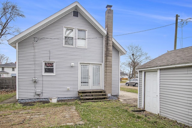 view of rear view of property