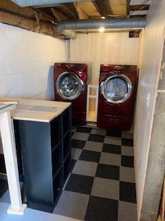 laundry area featuring separate washer and dryer