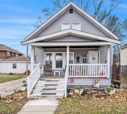 bungalow with a porch