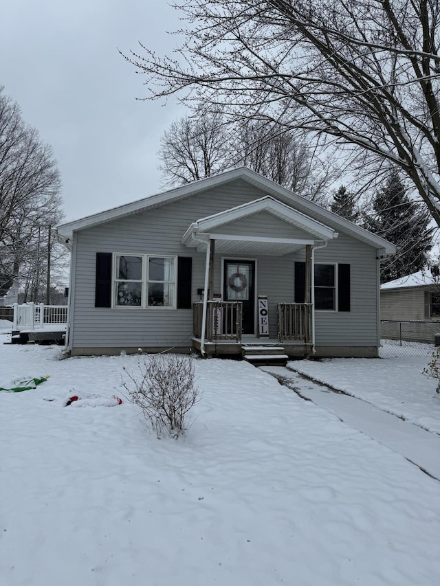 view of front of home