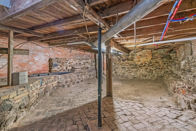 view of basement