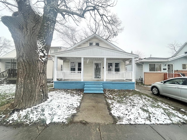 bungalow-style house with a porch