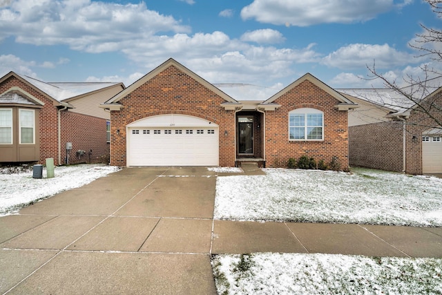 ranch-style home with a garage