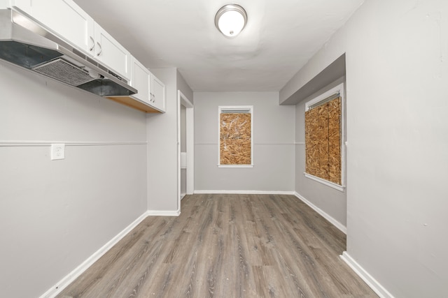 interior space featuring light hardwood / wood-style flooring