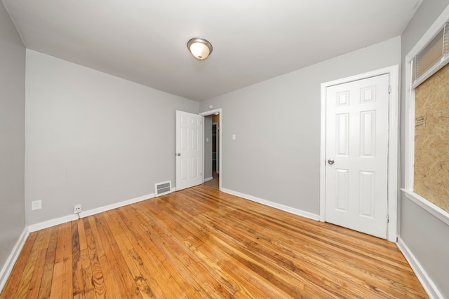 interior space with light hardwood / wood-style flooring