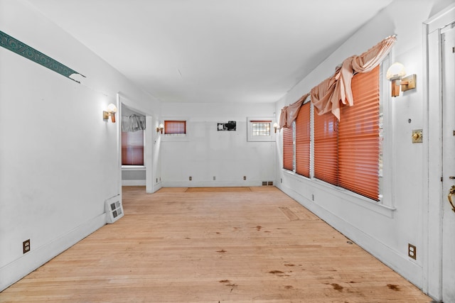 interior space with light wood-type flooring