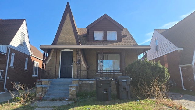 view of front of house with a porch