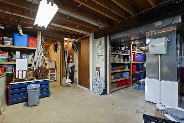 view of storage room