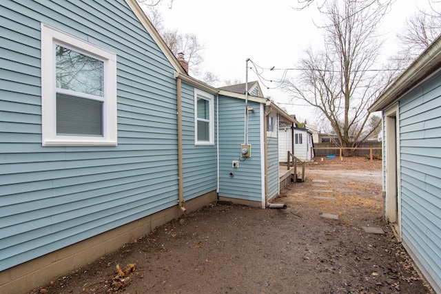 view of side of property