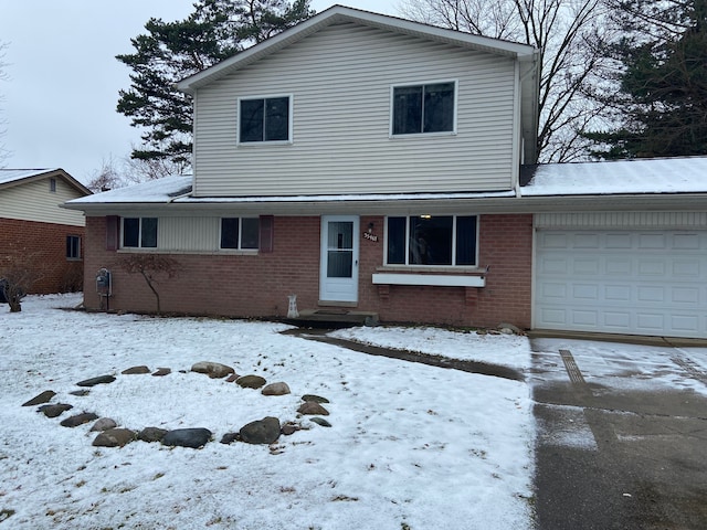 front facade featuring a garage