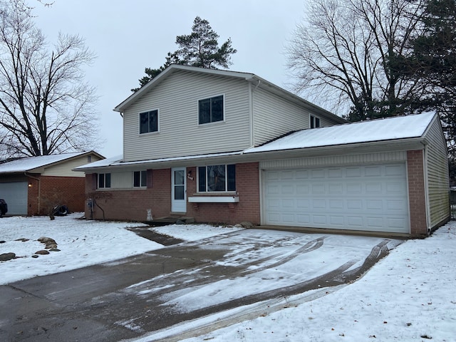 view of property with a garage