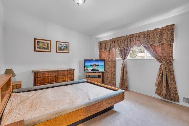 bedroom with carpet floors