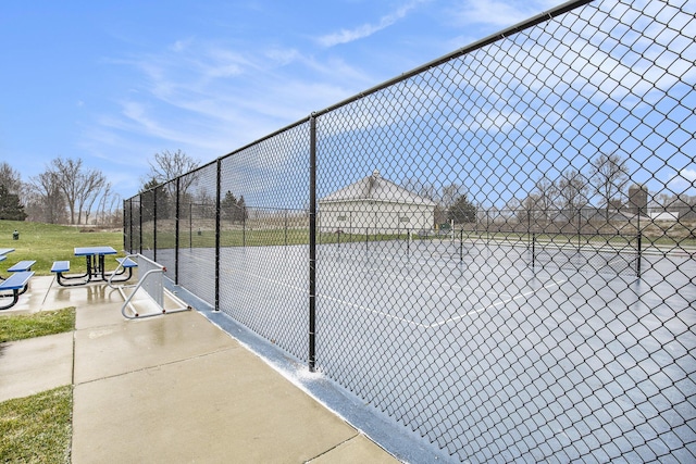 view of tennis court