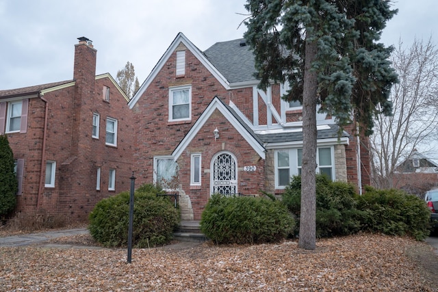 view of tudor home