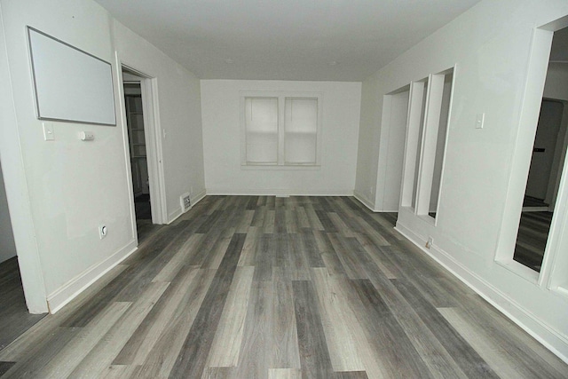 interior space featuring dark hardwood / wood-style floors