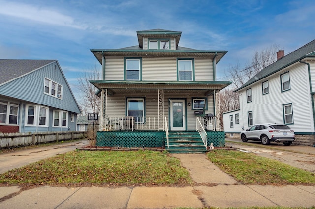 view of front of house featuring a porch