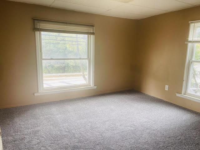 unfurnished room featuring carpet floors