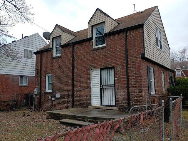 view of rear view of property