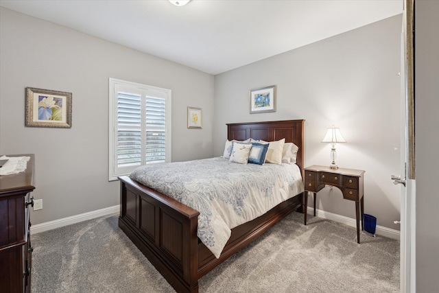 bedroom with carpet