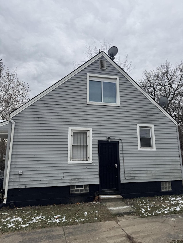 view of rear view of property