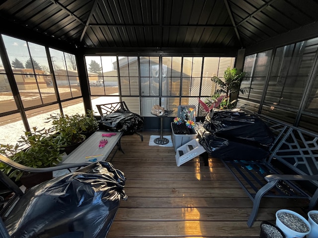 view of sunroom / solarium