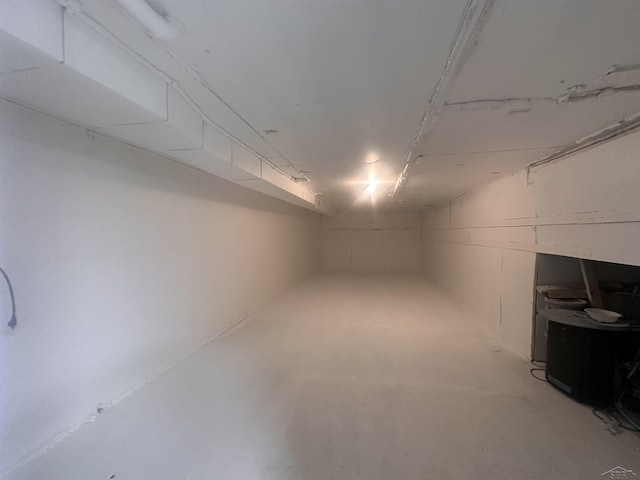 view of basement