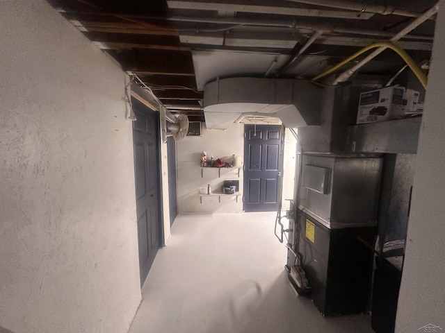 view of basement