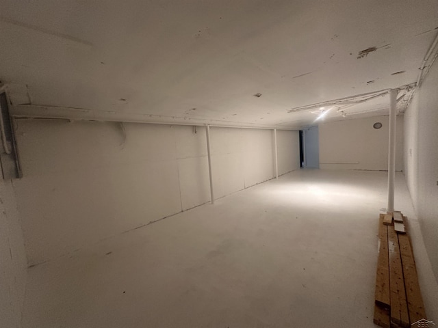 view of basement