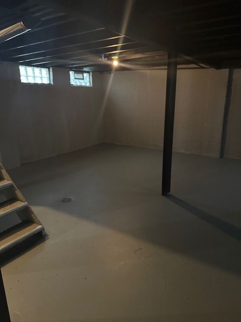 view of basement